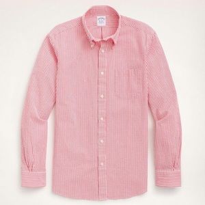 Brooks brothers pink striped regent dress shirt